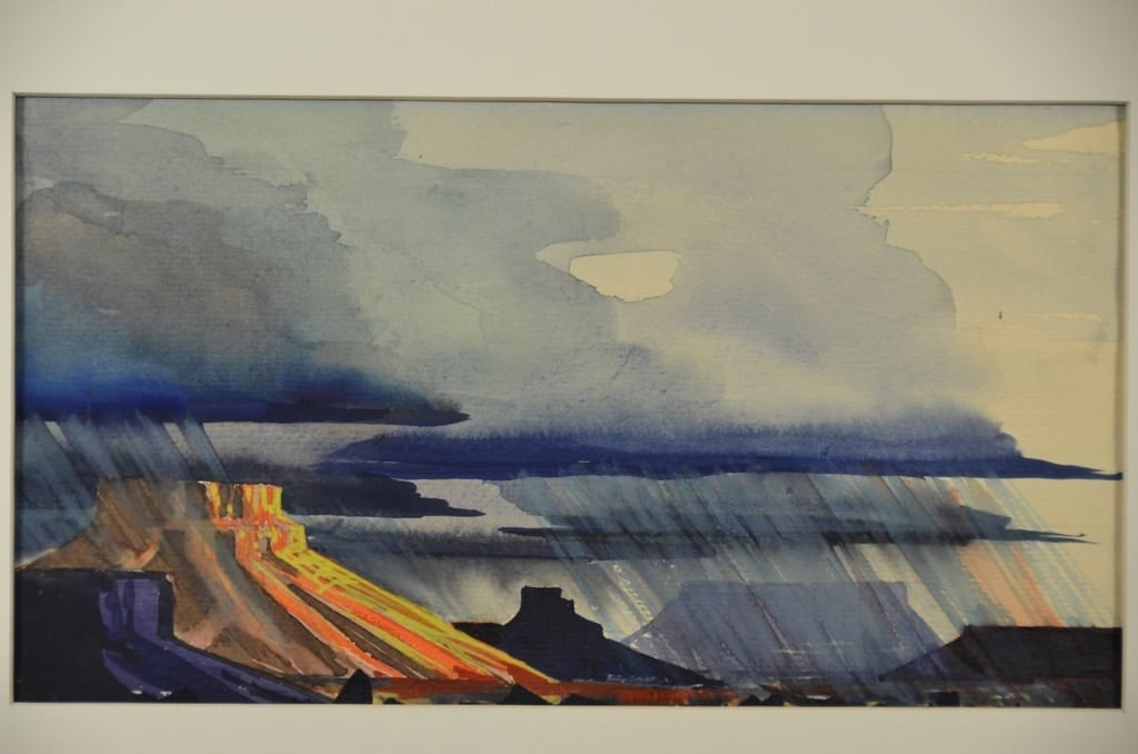 Arizona Landscape Allen Lape “Davy” Davison(1913-1974) Paper, 7 ¼ X 13 inches Frank Lloyd Wright Foundation Collections, 1238.034