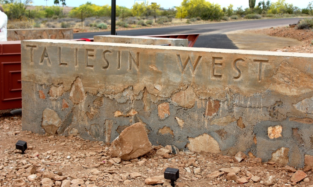 New Desert Masonry Gateway Structure Unveiled at Taliesin West Frank