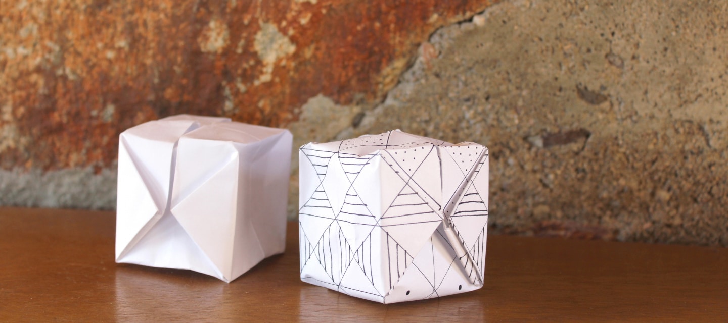 Modular Origami Magic Rose Cube Folding Instructions