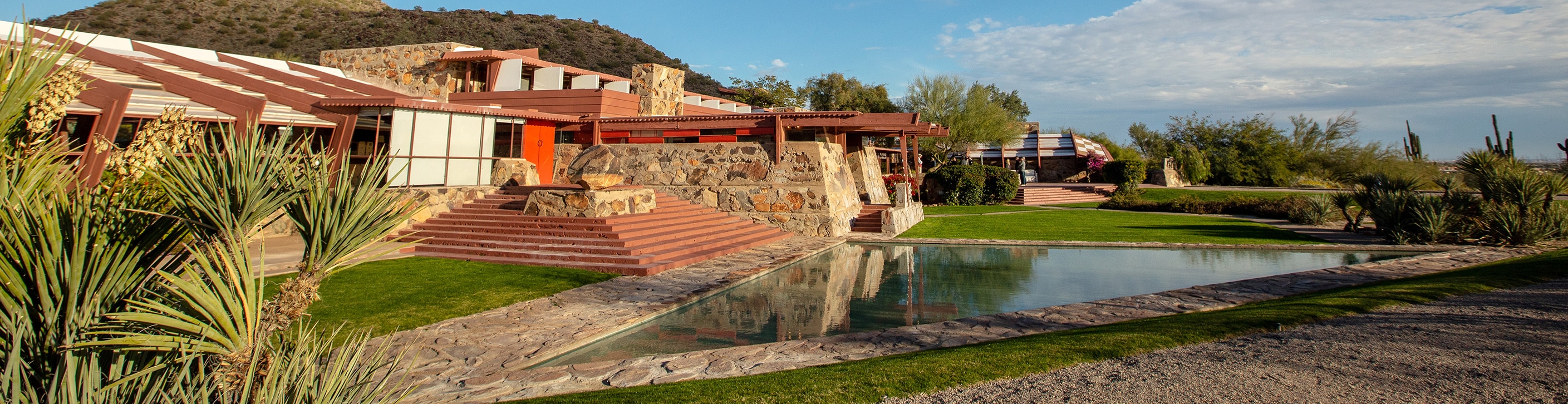 Taliesin West was architect Frank Lloyd Wright's winter home and school in the desert from 1937 until his death in 1959 at the age of 91. Today it is the main campus of the School of Architecture at Taliesin and houses the Frank Lloyd Wright Foundation.<br /> 12621 N Frank Lloyd Wright Blvd, Scottsdale, AZ 85259