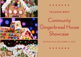 Taliesin West Gingerbread House showcase artwork
