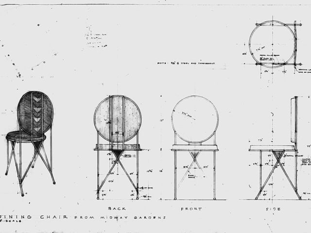 Drawing of chairs