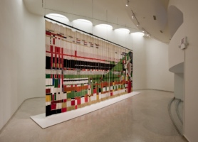 Hillside Theatre Curtain on display at Guggenheim Museum