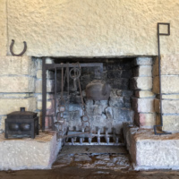 Fireplace in the Taliesin Living Room