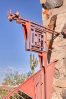 Symbolic Whrling Arrow adorns Taliesin West. Photo credit: Andrew Pielage