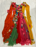 [“Spring” costume, Taliesin Festival of Music and Dance, unknown artist, 1960s-1970s, chiffon, Frank Lloyd Wright Foundation Collection, 2023.048.134a-b.]