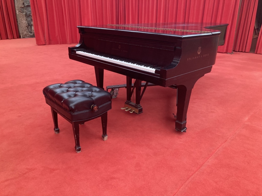 Steinway piano house in the Music Pavilion at Taliesin West