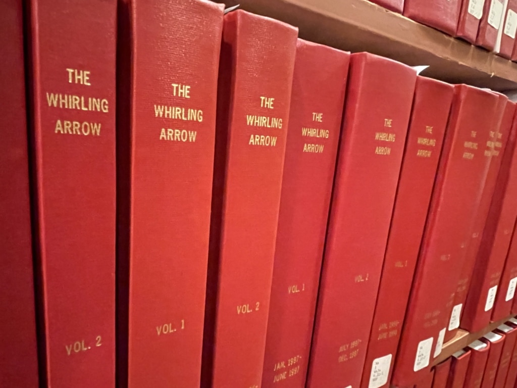 Volumes of the Whirling Arrow newsletter