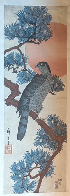 Hiroshige’s famous print of a hawk