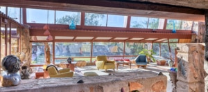 passive solar windows and awnings at Taliesin West