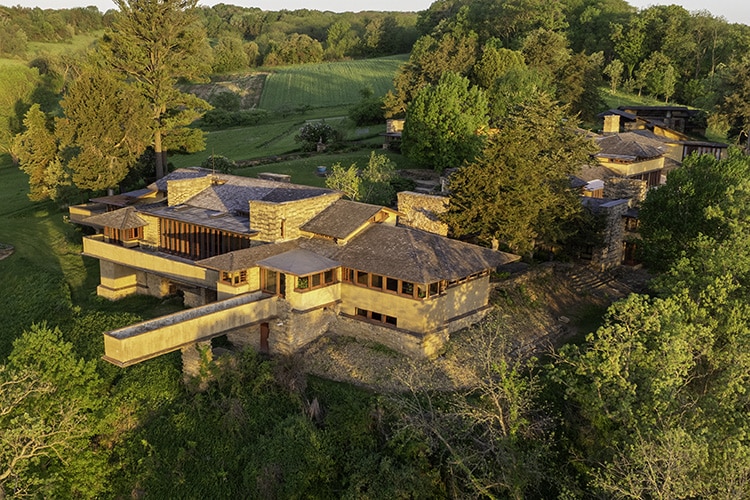 Aerial view of Taliesin
