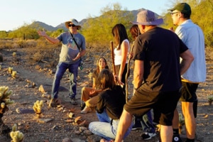 Guest on a desert tour of Taliesin West