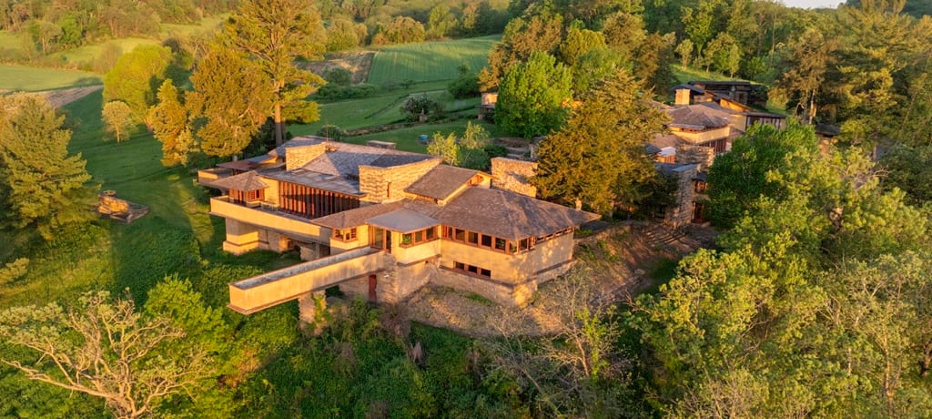 Taliesin from above