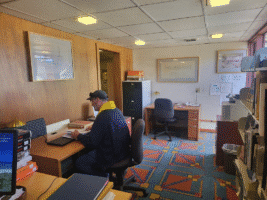 Library Special Collections area. Frank Lloyd Wright Foundation Collections.