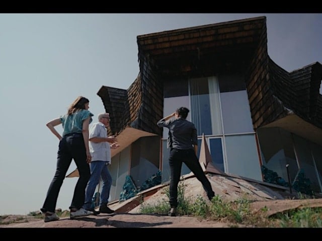 Film still from Remembering the Future with Herb Greene (Work-in-Progress)