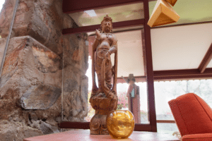 Guanyin sculpture in the Garden Room
