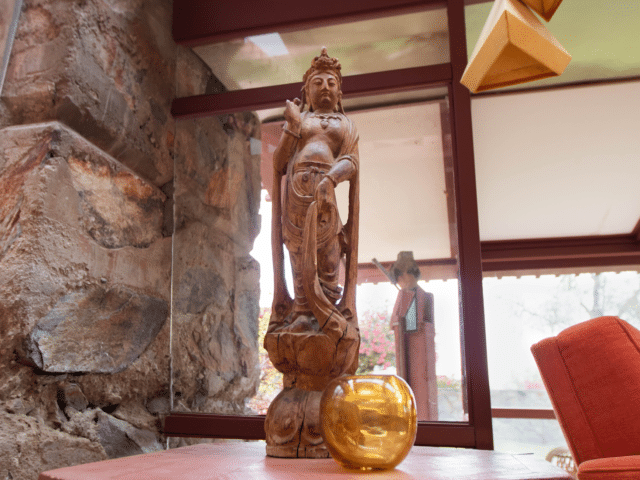 Guanyin sculpture in the Garden Room