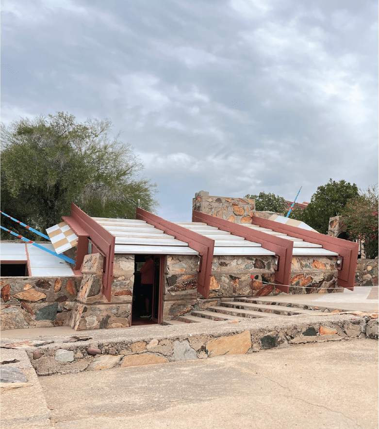 Frank Lloyd Wright, Taliesin West, View of Wright's Office Acrylic Roof, 2023.