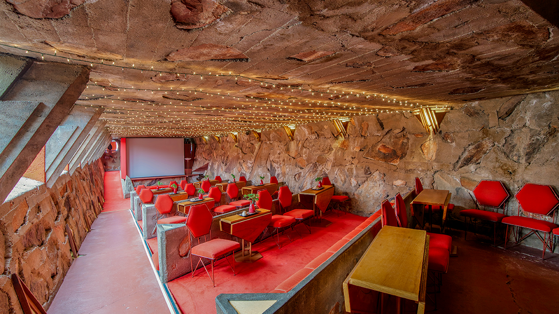 cabaret theater interior at Taliesin West