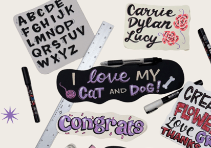examples of hand lettering
