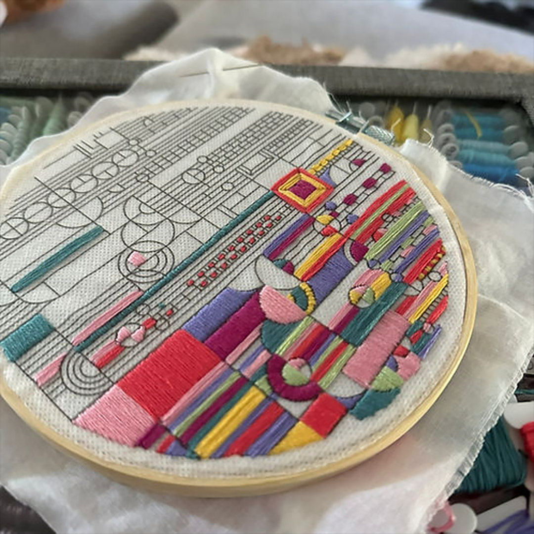embroidery of saguaro cactus