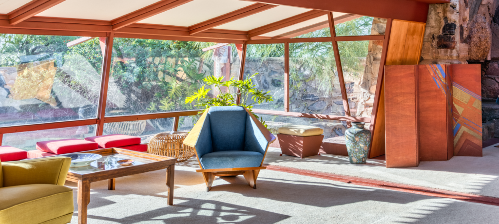Shadows in the Garden Room at Taliesin West