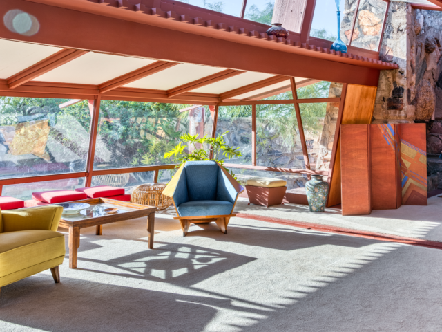 Shadows in the Garden Room at Taliesin West