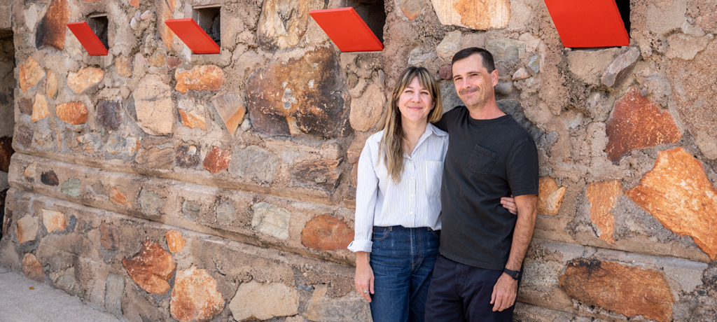artists Katie Parker and Guy Michael Davis