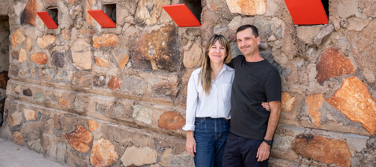 artists Katie Parker and Guy Michael Davis