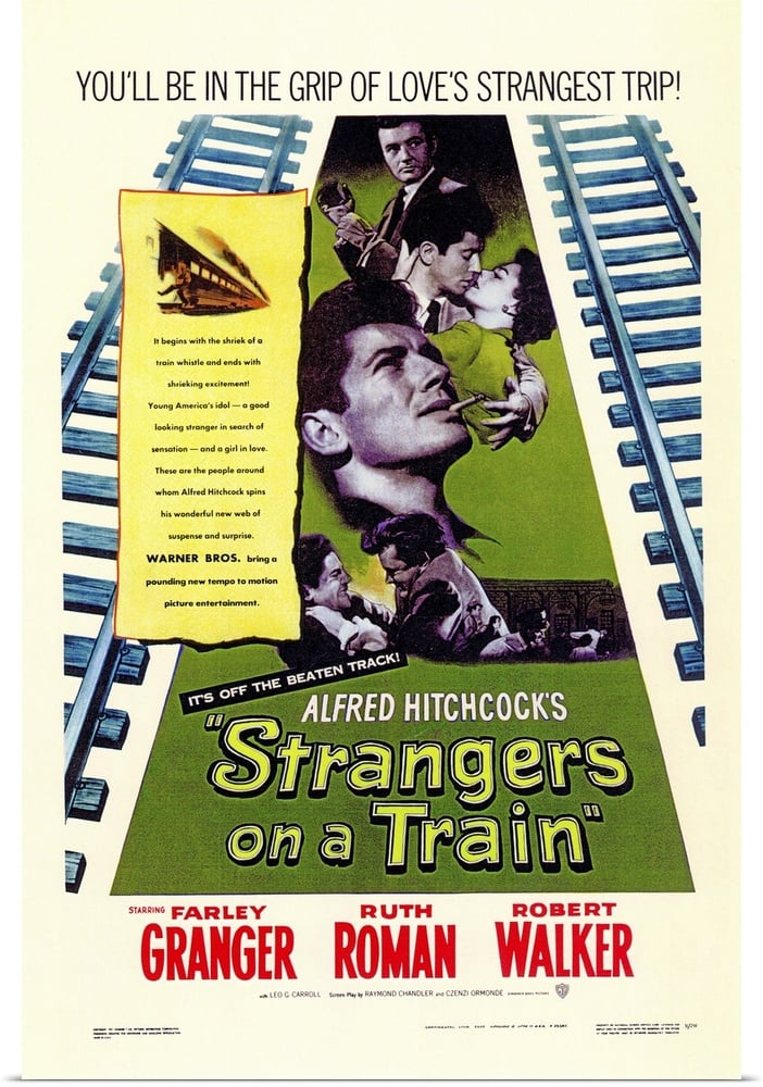 Strangers on a Train movie poster